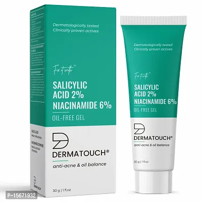 DERMATOUCH Salicylic Acid 2% Niacinamide 6% Anti-Acne Oil-Free Gel - 30G