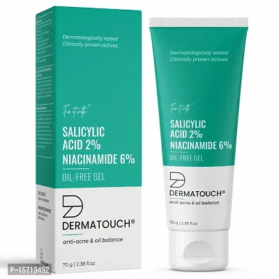 DERMATOUCH Salicylic Acid 2% Niacinamide 6% Anti-Acne Oil-Free Gel - 70G-thumb0