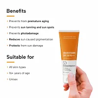 DERMATOUCH Multivitamin SPF 50 PA+++ Sunscreen Gel | UVA-UVB Protection |Zero White Cast | Unisex | 50G-thumb1