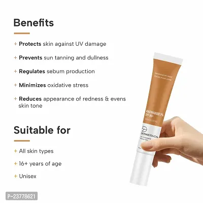 DERMATOUCH Niacinamide 1% SPF 90+ PA+++ Tinted BB Cream | For Sun Protected  Radiant Skin | UVA-UVB Protection | Suitable to All Skin Types | For both Men  Women | 15g-thumb4