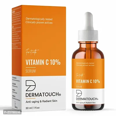DERMATOUCH Vitamin C 10% Serum | For Anti-aging and Radiant Skin | For All Skin Types | For Both Men  Women | 30ml