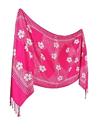 Trendy floral Printed Satin Stoles Scarf for Women  Girls (Size: 175 x 75 Cm)-thumb2