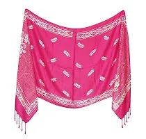 Trendy floral Printed Satin Stoles Scarf for Women  Girls (Size: 175 x 75 Cm)-thumb2
