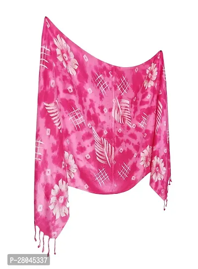 Trendy floral Printed Satin Stoles Scarf for Women  Girls (Size: 175 x 75 Cm)-thumb3