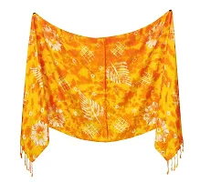 Trendy floral Printed Satin Stoles Scarf for Women  Girls (Size: 175 x 75 Cm)-thumb1