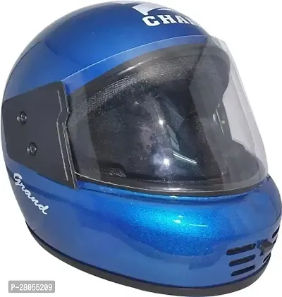 Full face helmet AZ Blue Color Glossy Finish (Size: 58 cm, Medium)-thumb0