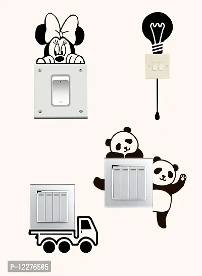 Bulb , Mikey , Panda , Truck Switch Board Sticker