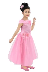 Chandrika Girl's Festive Gown Dress (Pink; 6-7 Years)-thumb2