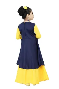 Chandrika Girls Maxi Fit And Flare Dress (CPGL0037A-YELLOW-22_YELLOW_2 Years-3 Years)-thumb2