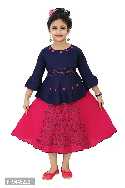 Chandrika Kids Festive Skirt and Top Set for Girls