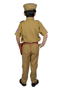 Khaki Polyester Police Costume for Kids-thumb2
