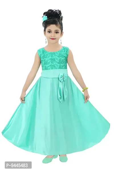 Chandrika Kids Embroidered Festive Gown Dress for Girls-thumb0