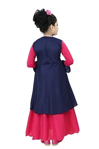 Chandrika Girl?s Festive Gown Dress (Pink; 6-7 Years)-thumb2