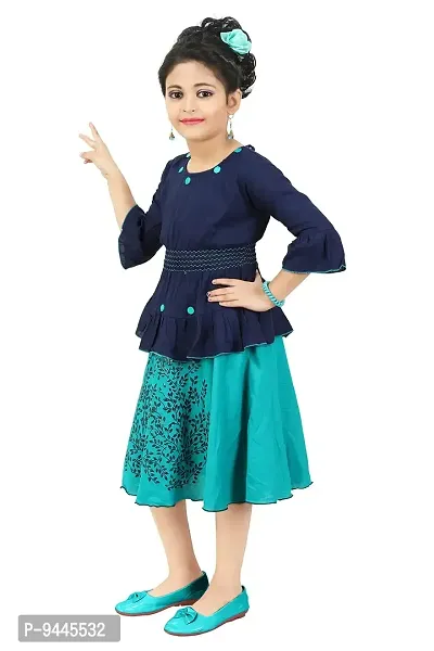 Chandrika Kids Festive Skirt and Top Set for Girls-thumb2