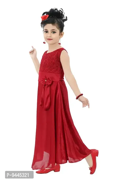 Chandrika Kids Embroidered Festive Gown Dress for Girls-thumb2