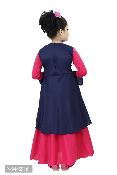 Chandrika Girl?s Festive Gown Dress (Pink; 8-9 Years)-thumb3