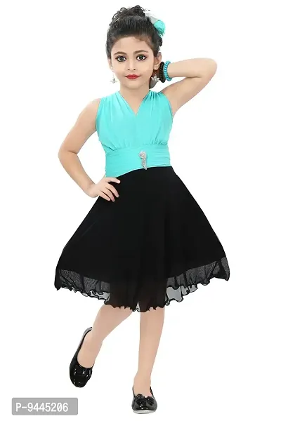 Chandrika Kids Party Midi Dress for Girls-thumb0