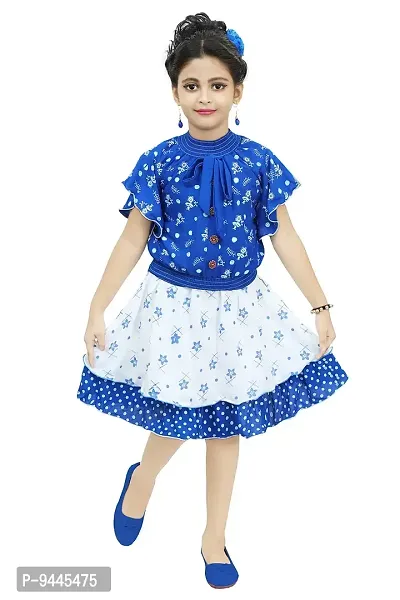 Chandrika Kids cute Skirt and Top Set for Girls-thumb0