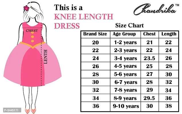 Chandrika Girl's A-Line Knee Length Dress-thumb4