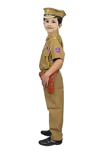 Khaki Polyester Police Costume for Kids-thumb1
