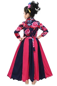 Chandrika Girls Full Length Gown Dress (9-10 Years) Red-thumb2