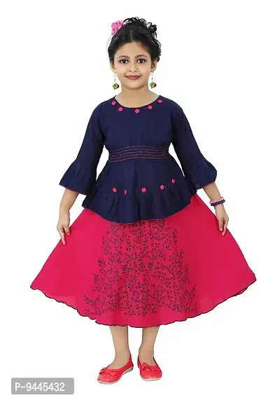 Chandrika Girls Festive Skirt and Top Set for Kids