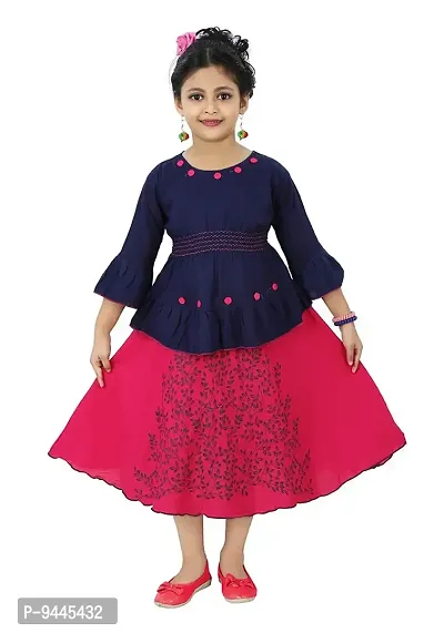 Chandrika Girls Festive Skirt and Top Set for Kids-thumb0