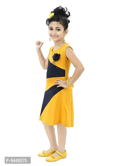 Chandrika Girls Casual Midi Dress for Kids-thumb3