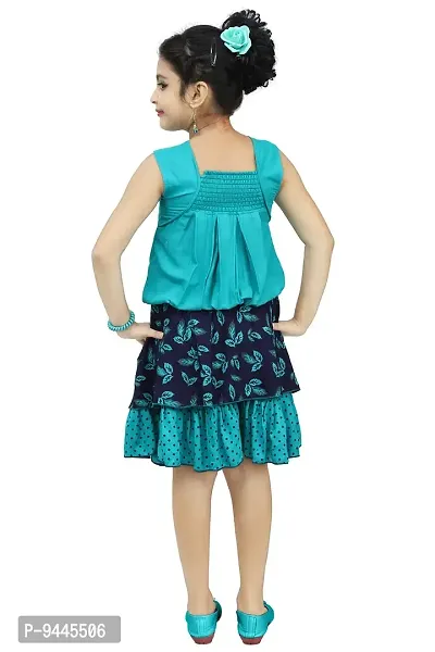 Chandrika Kids comfertable Skirt and Top Set for Girls-thumb3
