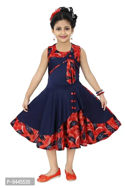 Chandrika Kids Party Midi Dress for Girls