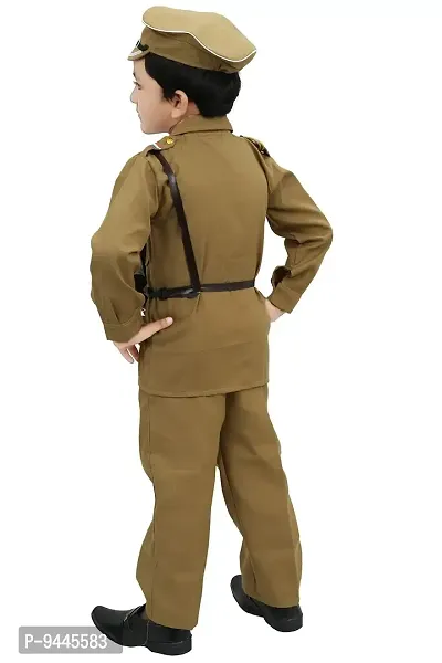 Khaki Polyester Police Costume for Kids-thumb3