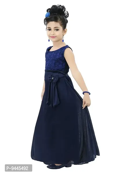 Chandrika Kids Embroidered Festive Gown Dress for Girls-thumb2