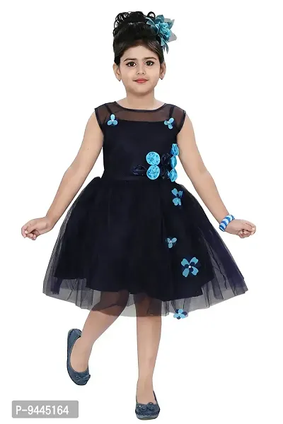 Chandrika Girl's Knee Length Dress-thumb0