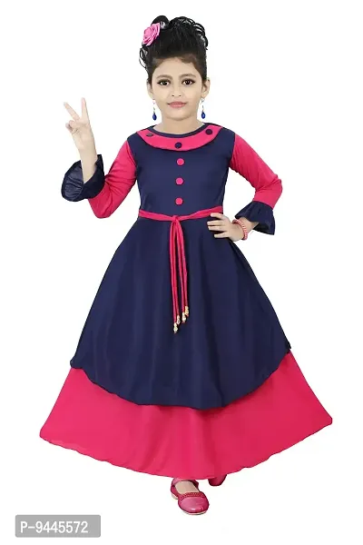 Chandrika Girl?s Festive Gown Dress (Pink; 11-12 Years)