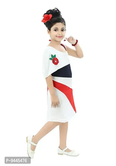 Chandrika Girls Casual Midi Dress for Kids-thumb2