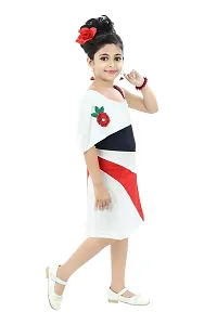 Chandrika Kids Casual One-Shoulder Midi Dress for Girls-thumb1