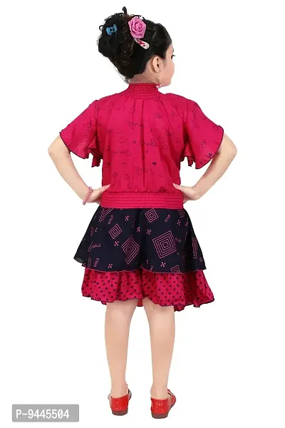 Chandrika Kids floral Skirt and Top Set for Girls-thumb3