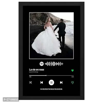 Cutomized  Photo Frames, spotify photo frame, (Black) Pictures 12x8, for Gift, Wall Mount-thumb0