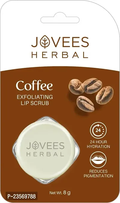 Jovees Herbal Coffee Exfoliating Lip Scrub For Soft and Supple Lips 8g-thumb0