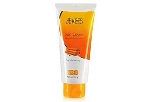 Jovees Herbal Sandalwood Natural Sun Cover SPF 30 | UVA/UVB Protection | Non Greasy | Quick Absorption | For all skin types 100G-thumb2