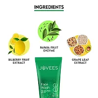 Jovees Herbal Tea Tree Oil Control Face Wash For Oily and Sensitive Skin ndash; Paraben  Alcohol Free, 120 ML (Pack of 2)-thumb2