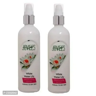 Jovees Herbal White Water Lily Moisturising Lotion | For Normal to Dry Skin | Lightweight, Non-Sticky, Optimum Moisturization | 100% natural ingredients | 100ML (Pack of 2)