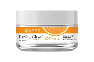 Jovees Herbal Vitamin C Face Cream 50g | Revita Glow | Vitamin C Radiant Face Cream | Infused with Kakadu Plum and Almonds-thumb1