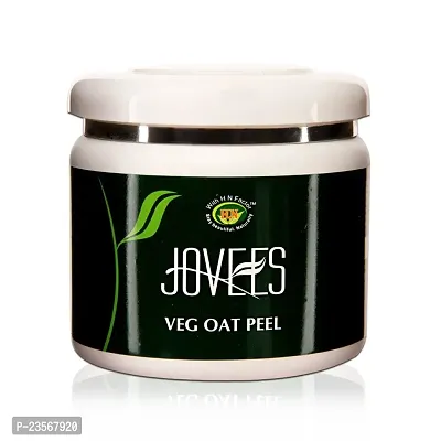 Jovees Veg Oat Face Peel Removes Acne Pimple and Tanning | with Almond Powder and Wheat Grain 250g