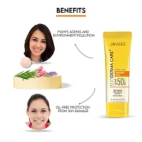 Jovees Herbal Sun Derma Care Lotion SPF 50 PA+++ Broad Spectrum | Oil Free | Quick Absorption | Lightweight |UVA  UVB Protection | For oily and sensitive skin | Paraben And Alcohol Free | 100ML-thumb3