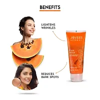 Jovees Herbal Papaya Face Wash For Women/Men | Brightening and Glowing Skin | Removes Pigmentation and Dark Spots | For All Skin Types 120 ML (Pack of 2)-thumb2