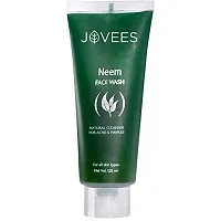 JOVEES Herbal Neem Face Wash For All Skin Types ndash; Natural Cleanser for Acne and Pimples ndash; 120 ML (Pack of 1), Green-thumb1