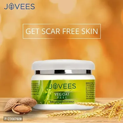 Jovees Veg Oat Face Peel Removes Acne Pimple and Tanning | with Almond Powder and Wheat Grain 250g-thumb4