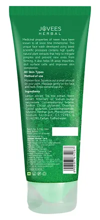 Jovees Herbal Neem Face Wash With Neem  Tea Tree Extracts | For Oily  Acne Prone Skin | Oil Control, Remove Impurities, Prevents Pimples | For Men  Women 120 ML (Pack of 1) New-thumb1