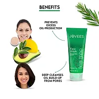 Jovees Herbal Tea Tree Oil Control Face Wash For Oily and Sensitive Skin ndash; Paraben  Alcohol Free, 120 ML (Pack of 2)-thumb3